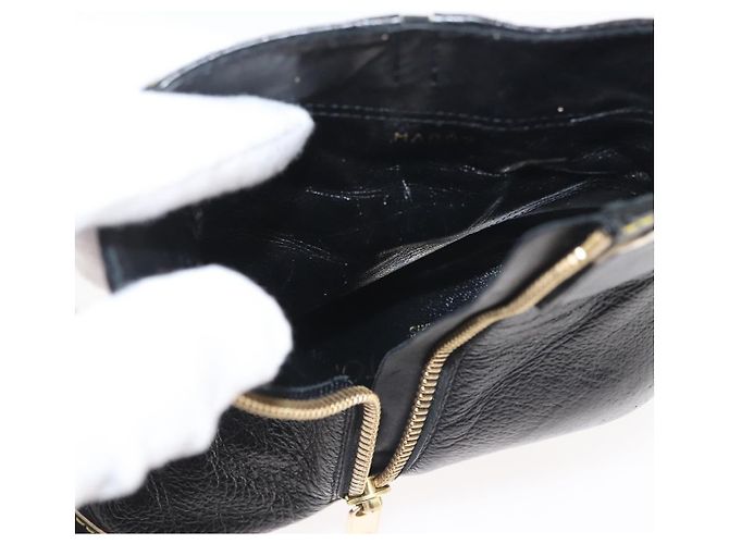 Stivaletti LOUIS VUITTON in Pelle Suhari 34 1/2 Nero Oro LV Auth 143282 D'oro - vista 18