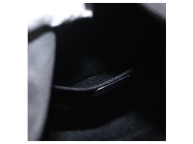 Borsa a mano in nylon nero e argento Gucci Bamboo 000 1998 0508 Auth 143305 - vista 20