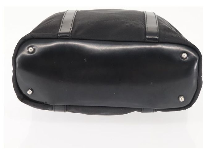 Borsa a mano in nylon nero e argento Gucci Bamboo 000 1998 0508 Auth 143305 - vista 5