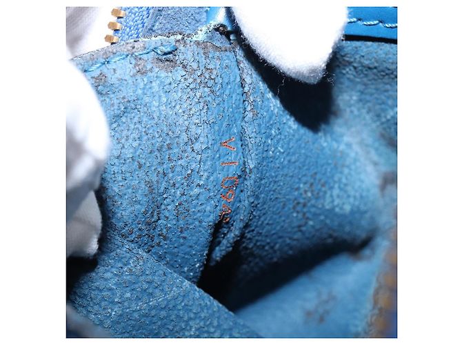 LOUIS VUITTON Epi Mabillon Backpack Blue M52235 LV Auth 141956 - view 12