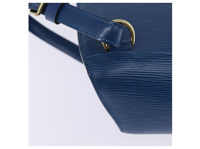 LOUIS VUITTON Epi Mabillon Backpack Blue M52235 LV Auth 141956 - view 16