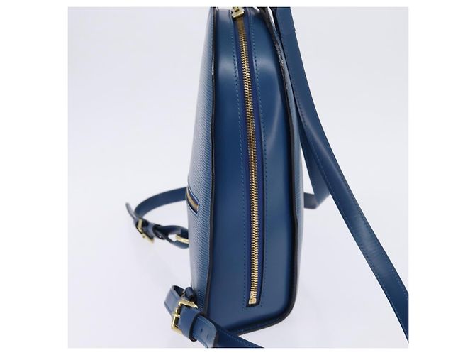 LOUIS VUITTON Epi Mabillon Backpack Blue M52235 LV Auth 141956 - view 4