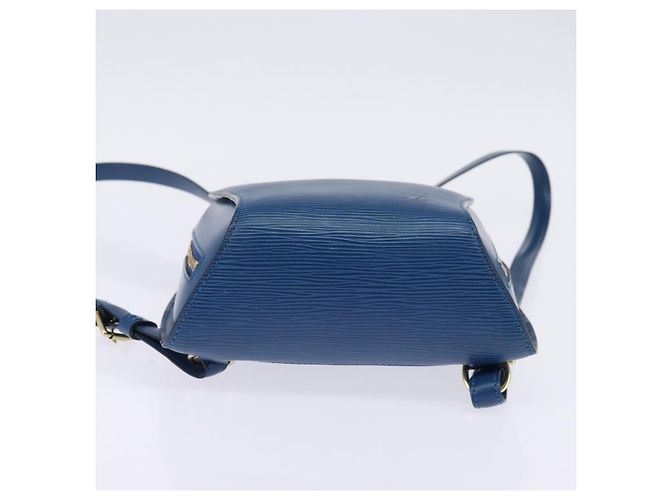 LOUIS VUITTON Epi Mabillon Backpack Blue M52235 LV Auth 141956 - view 5