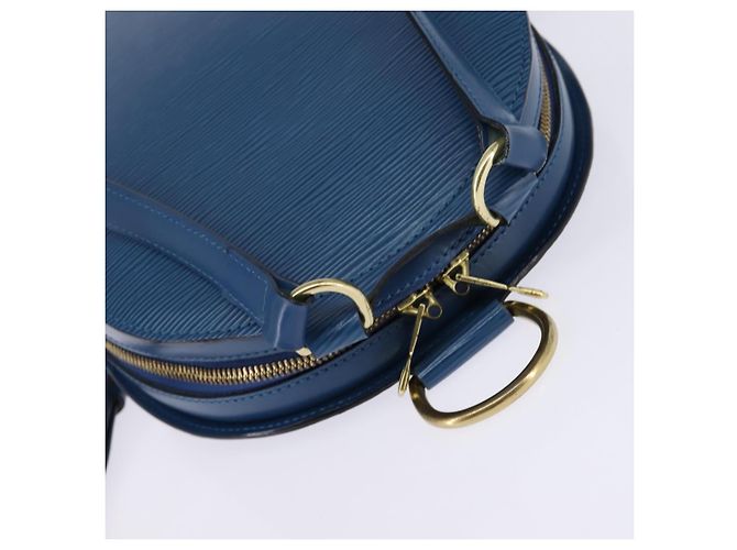 LOUIS VUITTON Epi Mabillon Backpack Blue M52235 LV Auth 141956 - view 6