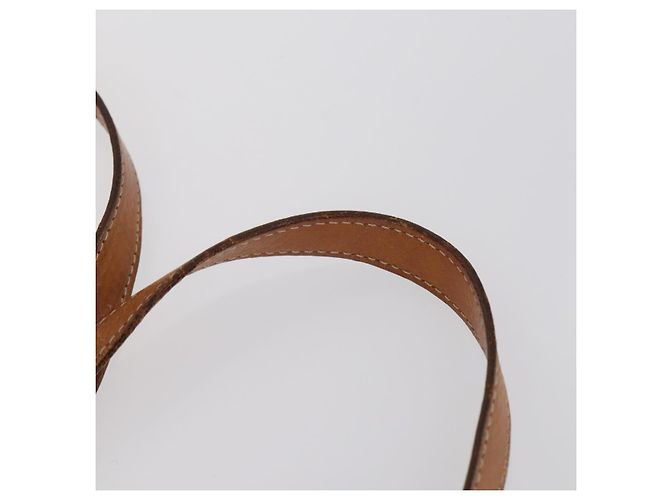 Céline Borsa a tracolla CELINE C Macadam Canvas PVC Leather 3 Set Brown Gold Auth 142449 Marrone D'oro - vista 13