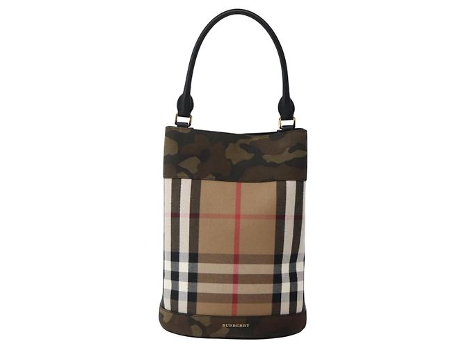 Burberry Nova Check Tote Bag Canvas Beige Gold Auth 143198 Golden - Ansicht 13