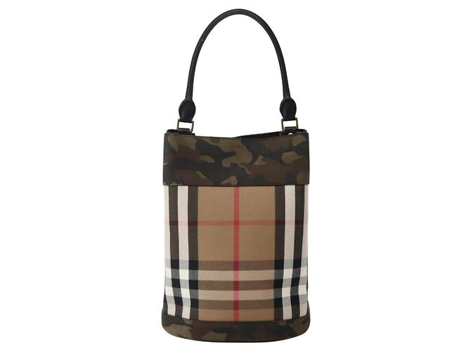Burberry Nova Check Tote Bag Canvas Beige Gold Auth 143198 Golden - Ansicht 2