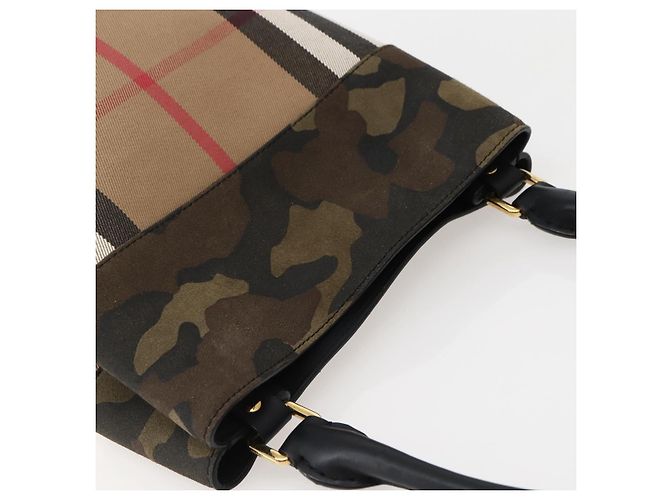 Burberry Nova Check Tote Bag Canvas Beige Gold Auth 143198 Golden - Ansicht 6