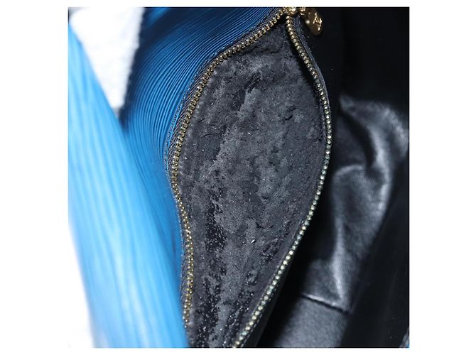 LOUIS VUITTON Epi Saint Cloud GM Schultertasche Toledo Blau M52195 LV Auth 143462 - Ansicht 11