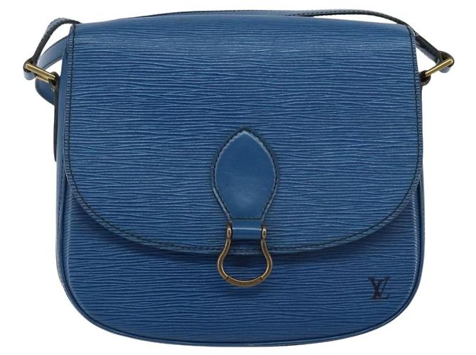 LOUIS VUITTON Epi Saint Cloud GM Schultertasche Toledo Blau M52195 LV Auth 143462 - Ansicht 13