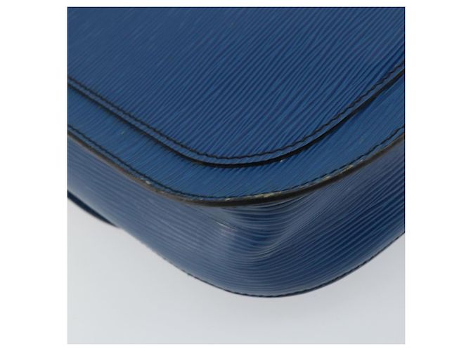 LOUIS VUITTON Epi Saint Cloud GM Schultertasche Toledo Blau M52195 LV Auth 143462 - Ansicht 17