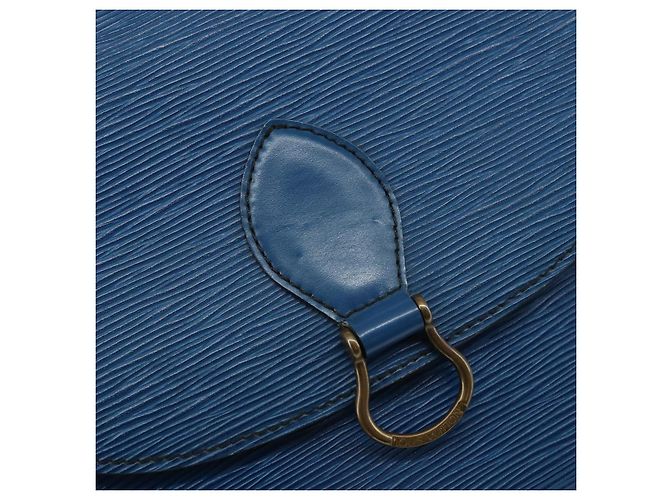 LOUIS VUITTON Epi Saint Cloud GM Schultertasche Toledo Blau M52195 LV Auth 143462 - Ansicht 18
