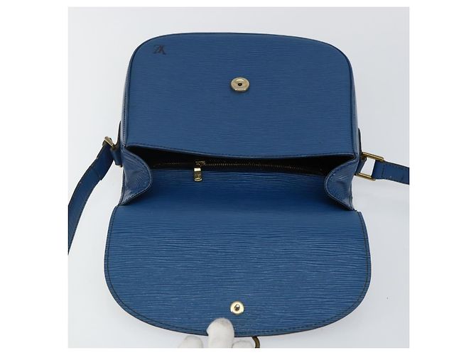 LOUIS VUITTON Epi Saint Cloud GM Schultertasche Toledo Blau M52195 LV Auth 143462 - Ansicht 19