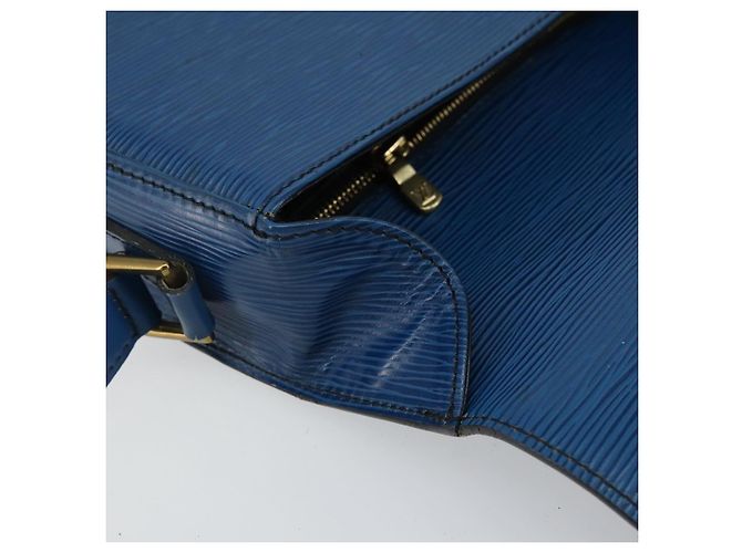 LOUIS VUITTON Epi Saint Cloud GM Schultertasche Toledo Blau M52195 LV Auth 143462 - Ansicht 20
