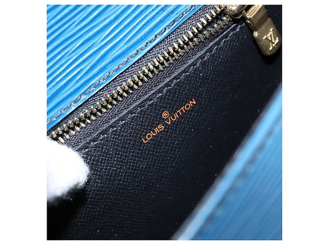 LOUIS VUITTON Epi Saint Cloud GM Schultertasche Toledo Blau M52195 LV Auth 143462 - Ansicht 21