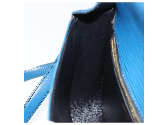 LOUIS VUITTON Epi Saint Cloud GM Schultertasche Toledo Blau M52195 LV Auth 143462 - Ansicht 23