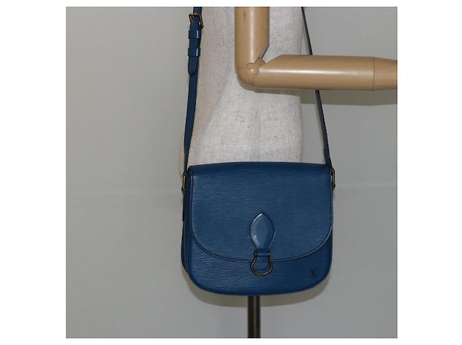 LOUIS VUITTON Epi Saint Cloud GM Schultertasche Toledo Blau M52195 LV Auth 143462 - Ansicht 24