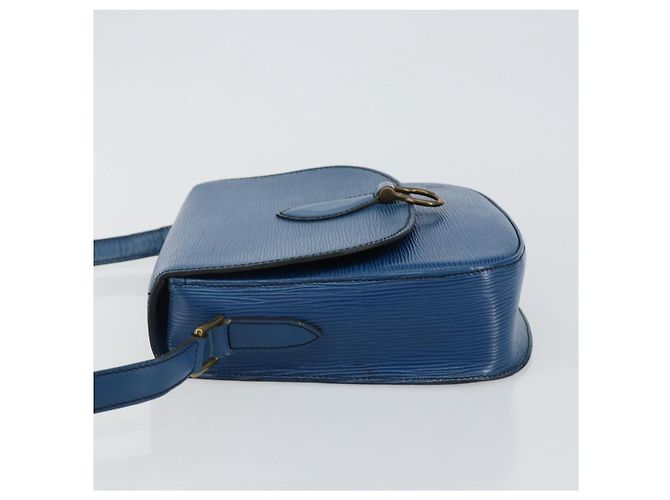 LOUIS VUITTON Epi Saint Cloud GM Schultertasche Toledo Blau M52195 LV Auth 143462 - Ansicht 4