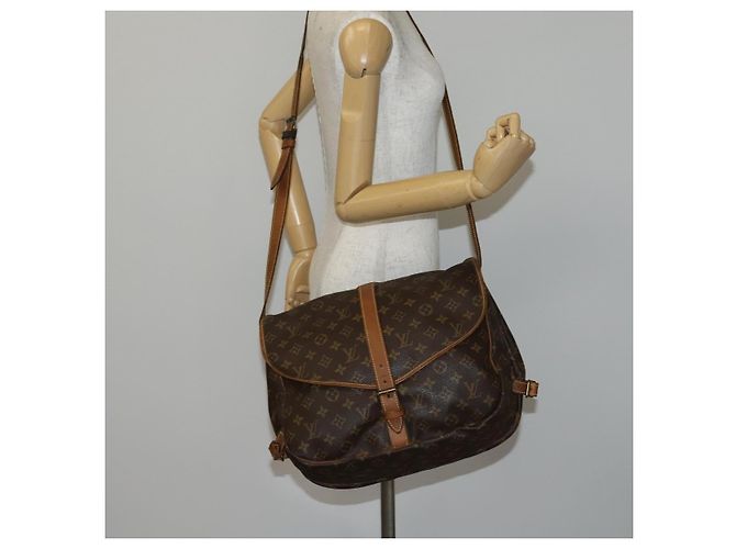 LOUIS VUITTON Borsa a Spalla Monogram Saumur 35 M42254 LV Auth gh978 Monogramma - vista 27
