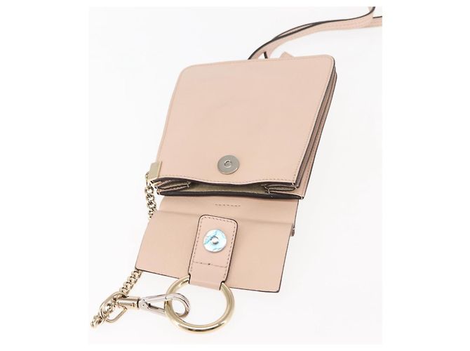 Chloé Borsa a Spalla Chloe Fay in Pelle Scamosciata Rosa Auth BA6828 - vista 10
