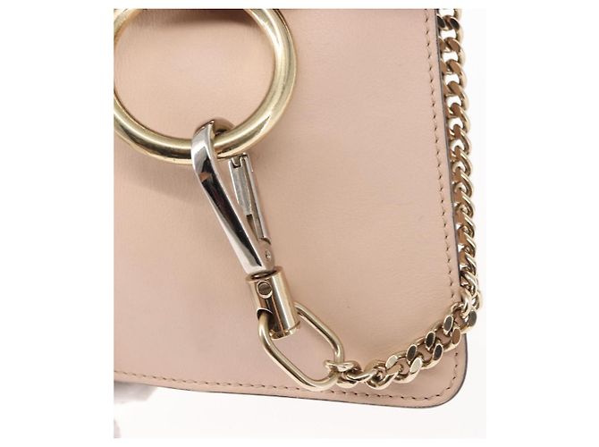 Chloé Borsa a Spalla Chloe Fay in Pelle Scamosciata Rosa Auth BA6828 - vista 19