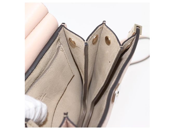 Chloé Borsa a Spalla Chloe Fay in Pelle Scamosciata Rosa Auth BA6828 - vista 23