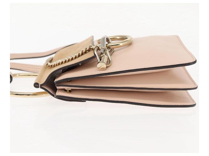 Chloé Borsa a Spalla Chloe Fay in Pelle Scamosciata Rosa Auth BA6828 - vista 4