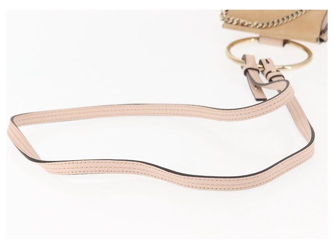 Chloé Borsa a Spalla Chloe Fay in Pelle Scamosciata Rosa Auth BA6828 - vista 9