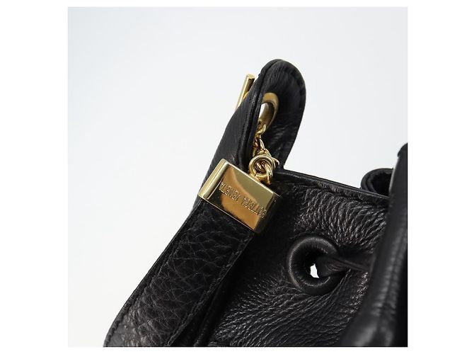 Autre Marque Sac à épaule en cuir noir et or Auth bs29943 de BOTTEGA VENETA Doré - vue 10