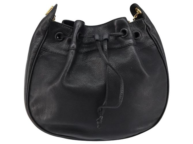 Autre Marque Sac à épaule en cuir noir et or Auth bs29943 de BOTTEGA VENETA Doré - vue 13