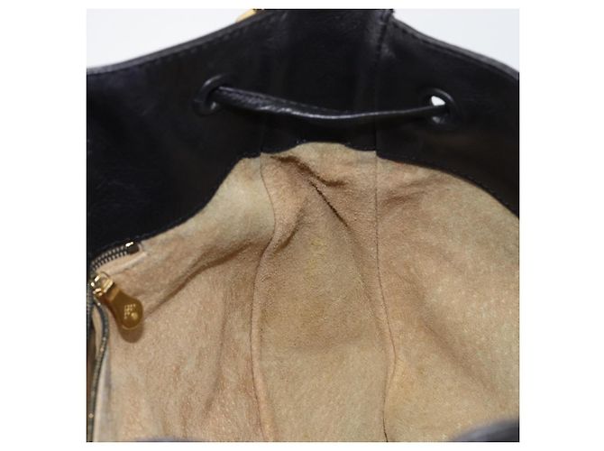 Autre Marque Sac à épaule en cuir noir et or Auth bs29943 de BOTTEGA VENETA Doré - vue 18