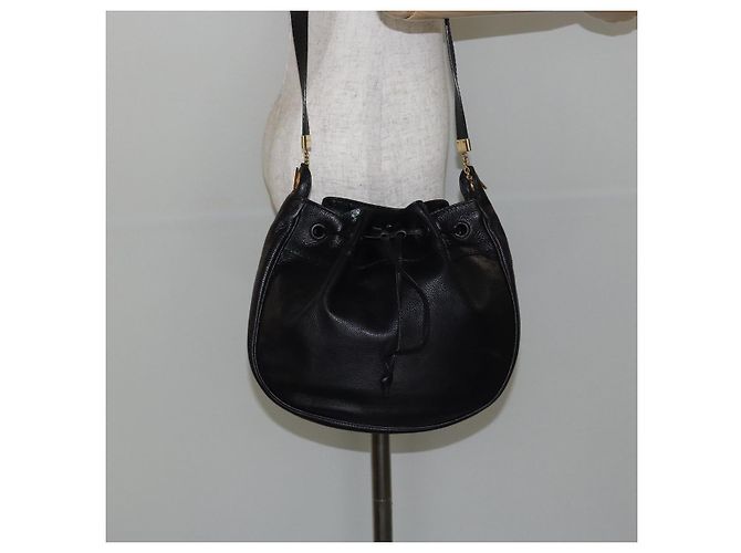 Autre Marque Sac à épaule en cuir noir et or Auth bs29943 de BOTTEGA VENETA Doré - vue 21