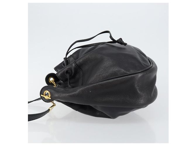 Autre Marque Sac à épaule en cuir noir et or Auth bs29943 de BOTTEGA VENETA Doré - vue 4