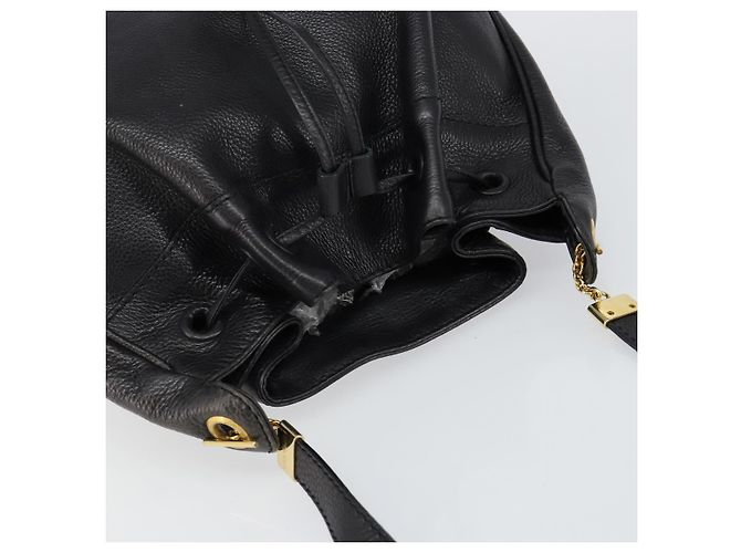 Autre Marque Sac à épaule en cuir noir et or Auth bs29943 de BOTTEGA VENETA Doré - vue 6