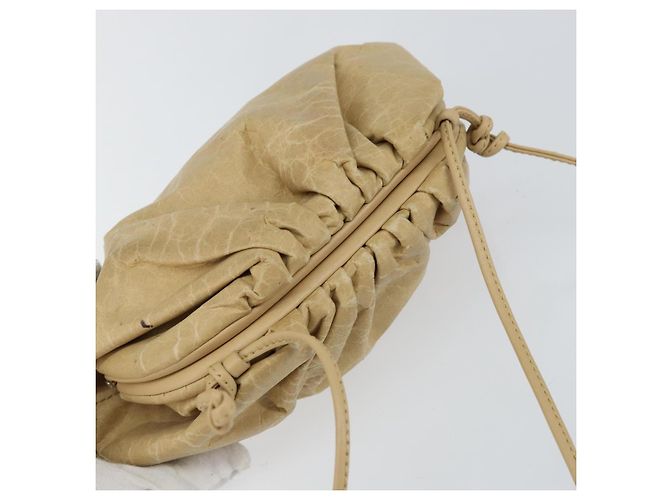 Autre Marque BOTTEGA VENETA Die Pouch Schultertasche aus Leder Beige Auth bs29939 - Ansicht 6