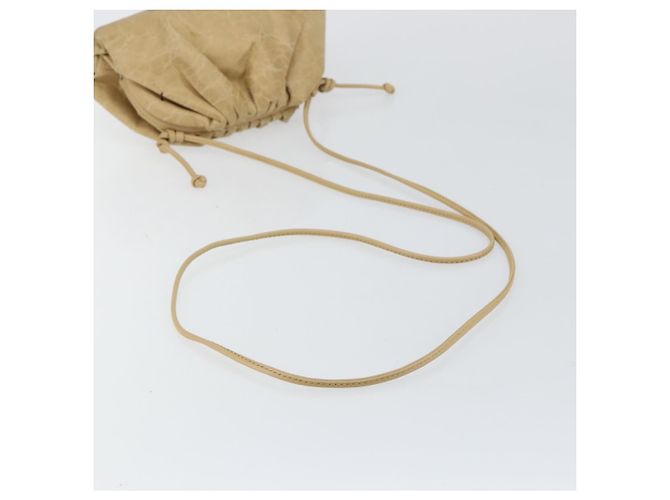 Autre Marque BOTTEGA VENETA Die Pouch Schultertasche aus Leder Beige Auth bs29939 - Ansicht 7