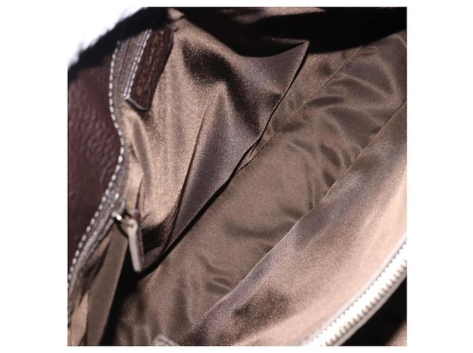 Bulgari Borsa a mano in pelle marrone Auth BA6908 di BVLGARI - vista 10