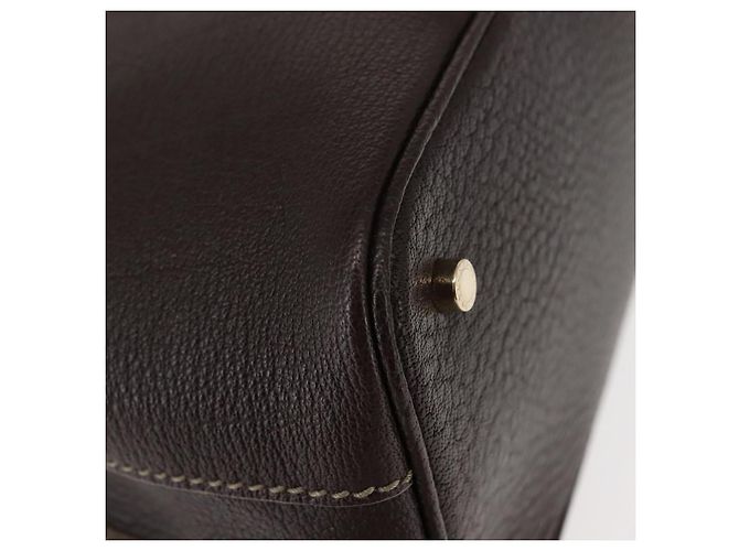 Bulgari Borsa a mano in pelle marrone Auth BA6908 di BVLGARI - vista 15