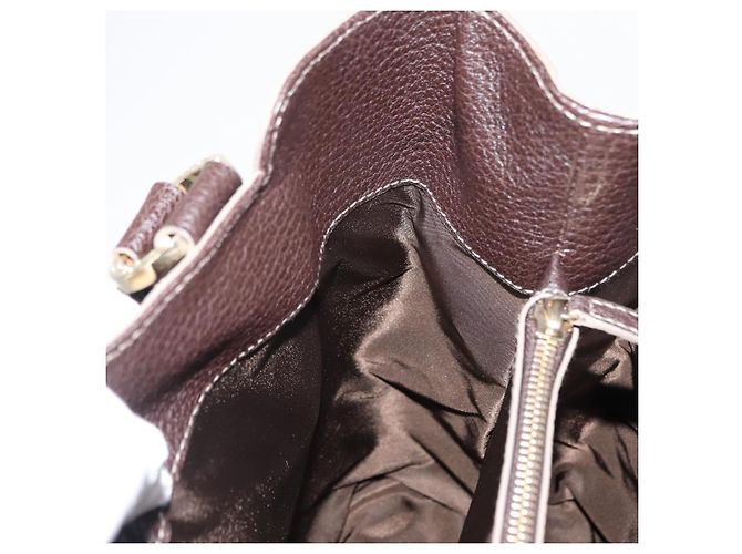 Bulgari Borsa a mano in pelle marrone Auth BA6908 di BVLGARI - vista 23