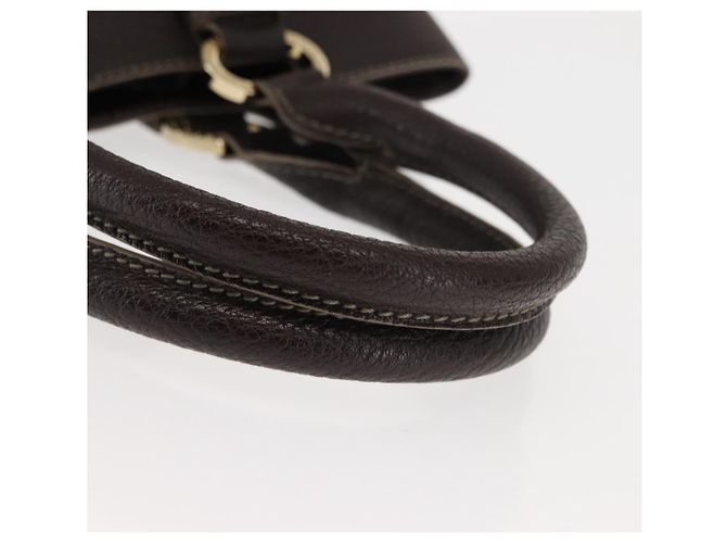 Bulgari Borsa a mano in pelle marrone Auth BA6908 di BVLGARI - vista 7