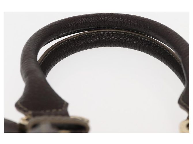 Bulgari Borsa a mano in pelle marrone Auth BA6908 di BVLGARI - vista 8