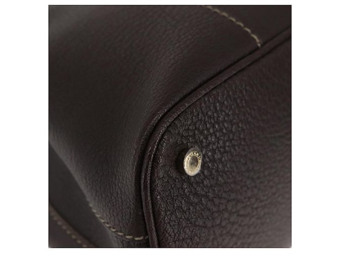 Bulgari Borsa a mano in pelle marrone Auth BA6908 di BVLGARI - vista 9