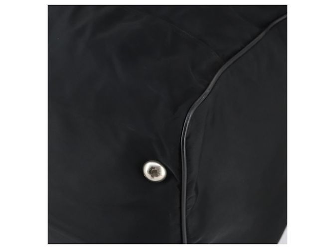Borsa Boston PRADA in nylon nero argento autentica 135305 - vista 14