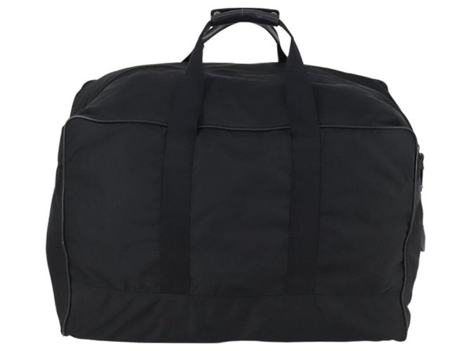 Borsa Boston PRADA in nylon nero argento autentica 135305 - vista 2