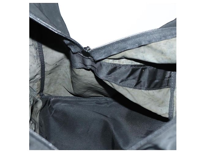 Borsa Boston PRADA in nylon nero argento autentica 135305 - vista 22