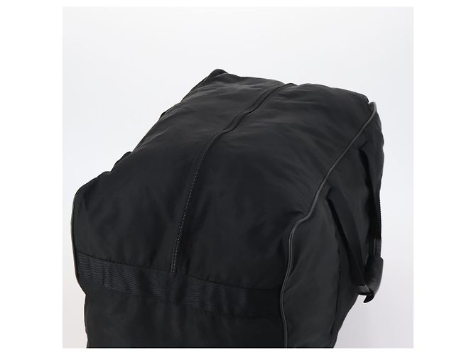 Borsa Boston PRADA in nylon nero argento autentica 135305 - vista 6