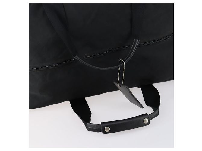 Borsa Boston PRADA in nylon nero argento autentica 135305 - vista 7