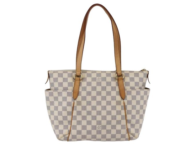 LOUIS VUITTON Borsa Tote Totally PM Damier Azur N41280 LV Auth 147355 - vista 2