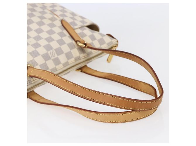 LOUIS VUITTON Borsa Tote Totally PM Damier Azur N41280 LV Auth 147355 - vista 7