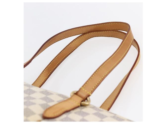 LOUIS VUITTON Borsa Tote Totally PM Damier Azur N41280 LV Auth 147355 - vista 8